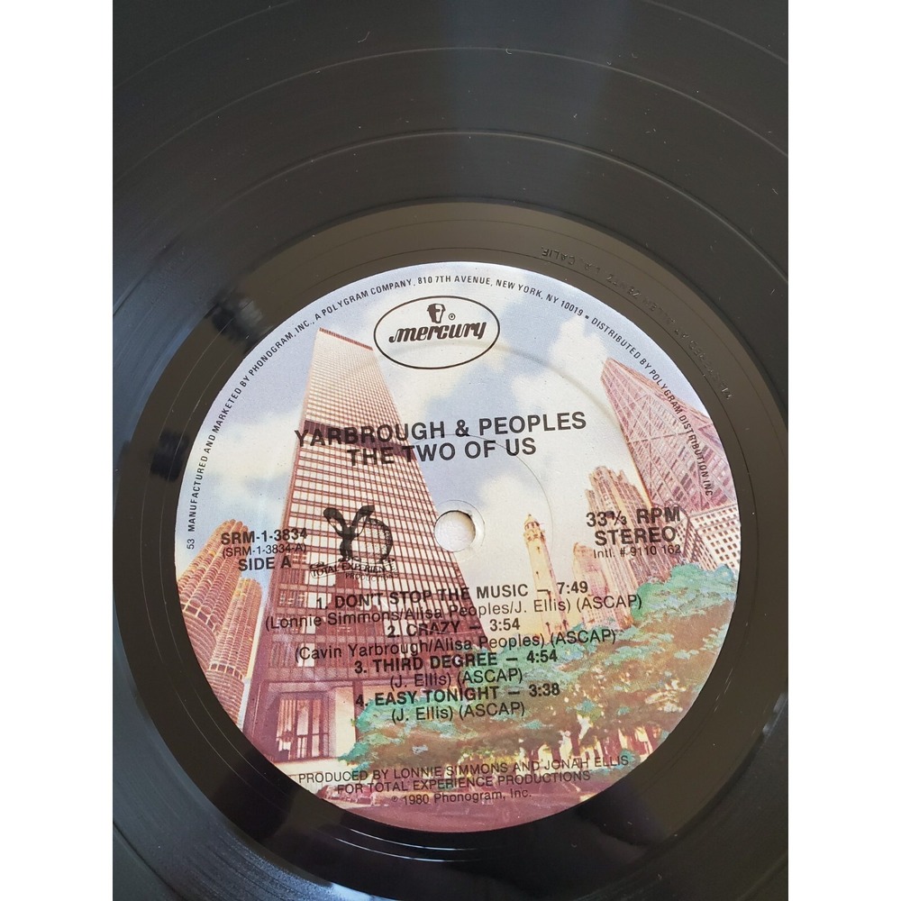 Yarbrough &‎ Peoples - The Two Of Us - Mercury, Mercury - SRM-1-3834 VG+ Tested - Picture 8 of 10